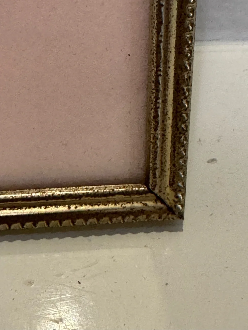 Vintage Towle 8x10 Tarnished Brass Picture Frame with Removable Picture Mat
